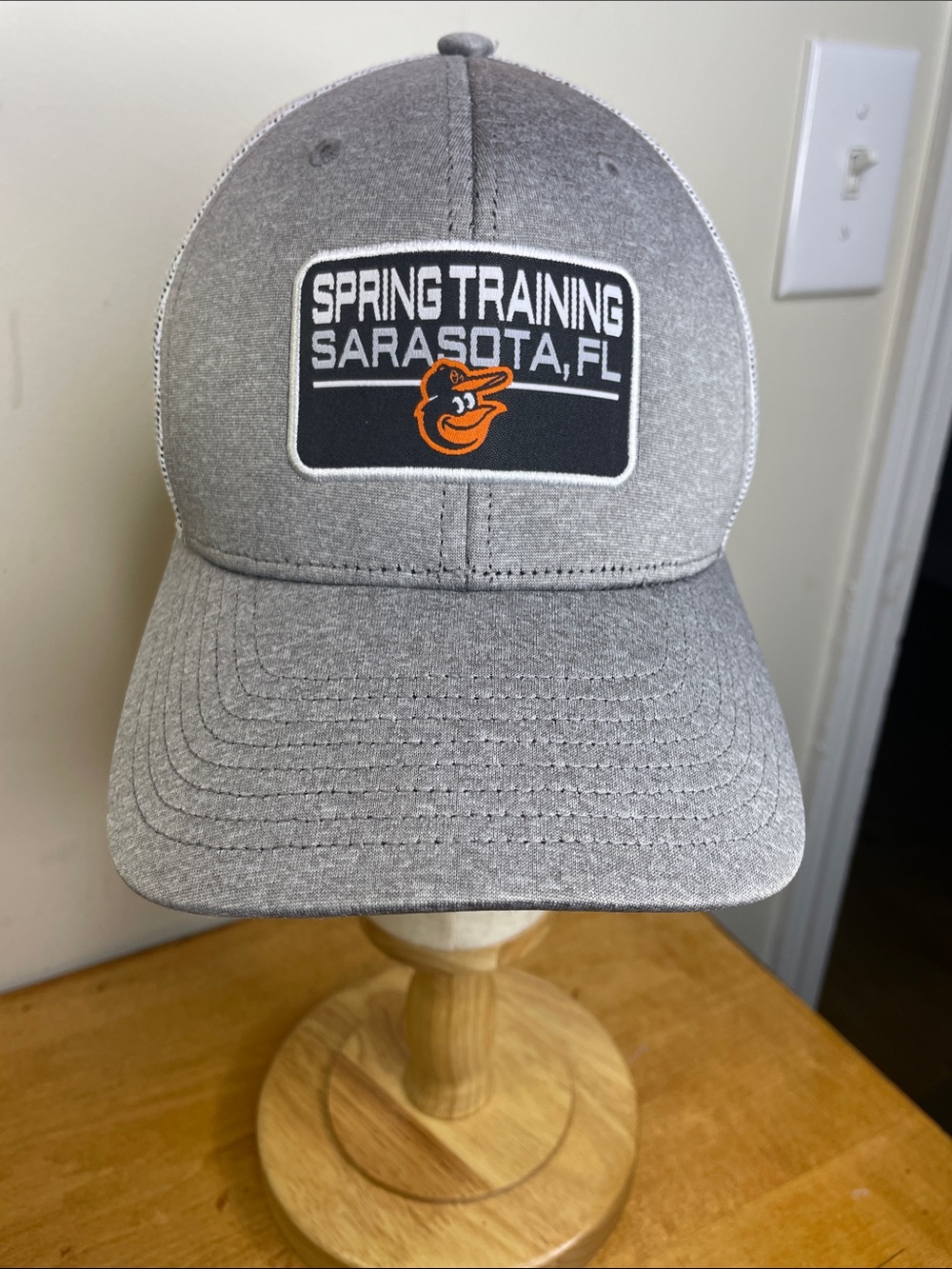 '47 Brand Gray Spring Training Sarasota, FL Baseball Cap - Orange Logo